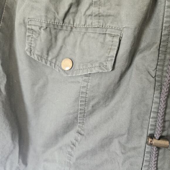 Yoki Collection Canvas Medium Military Jacket Hood Utility Streetwear Neutral - Picture 7 of 16